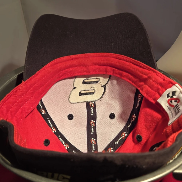 Dale Earnhart Jr. #8 Red Nascar Racing Hat/Cap w/ Black Trim - Picture 11 of 13